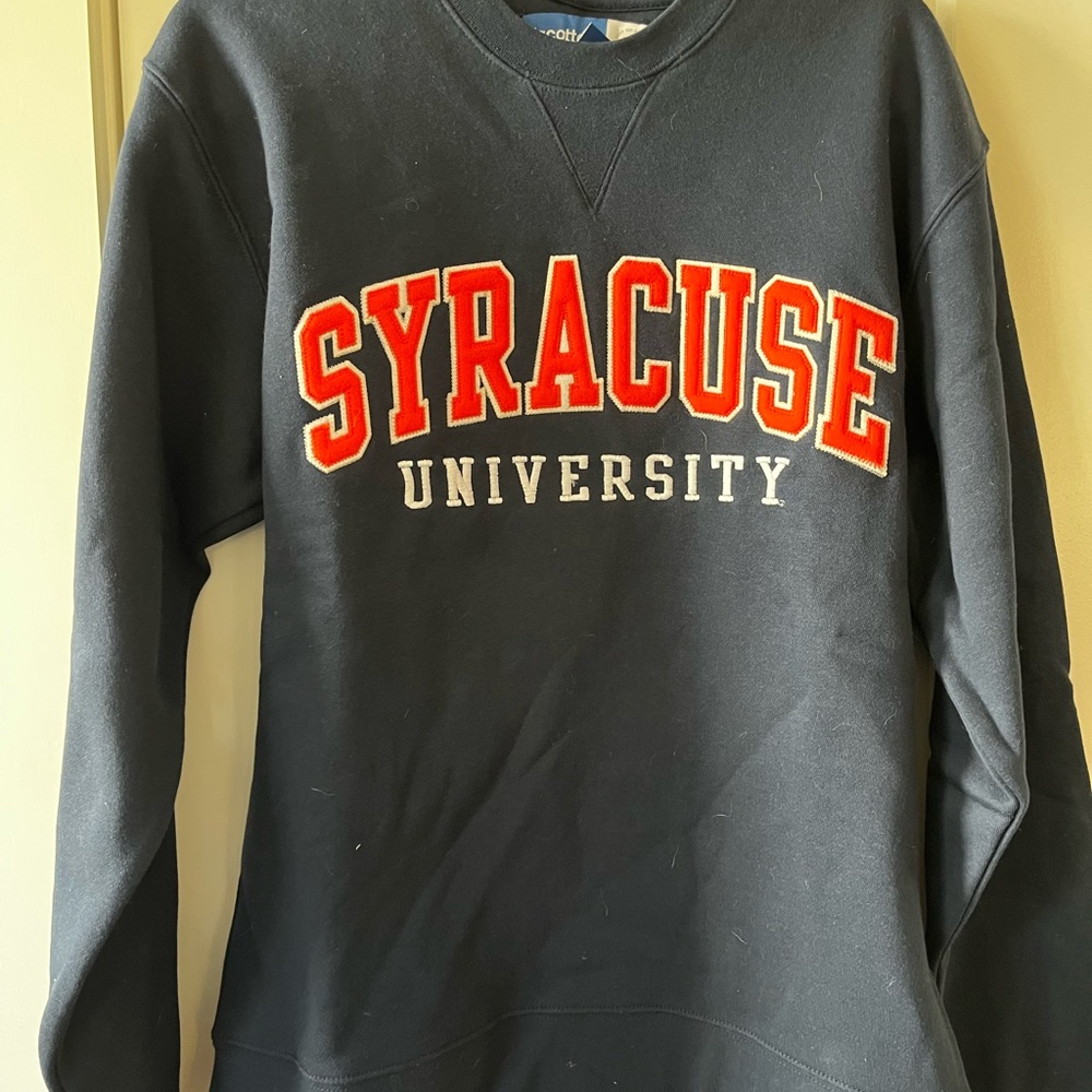Syracuse University Navy Crewneck Sweatshirt - Collegiate Logo